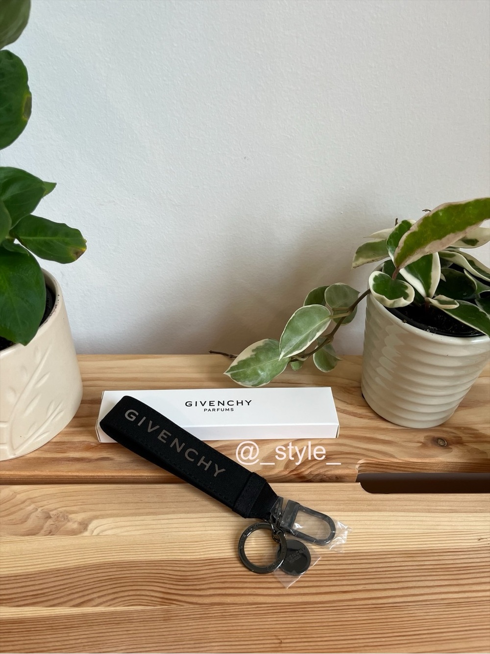 Givenchy Logo Strap Keyring